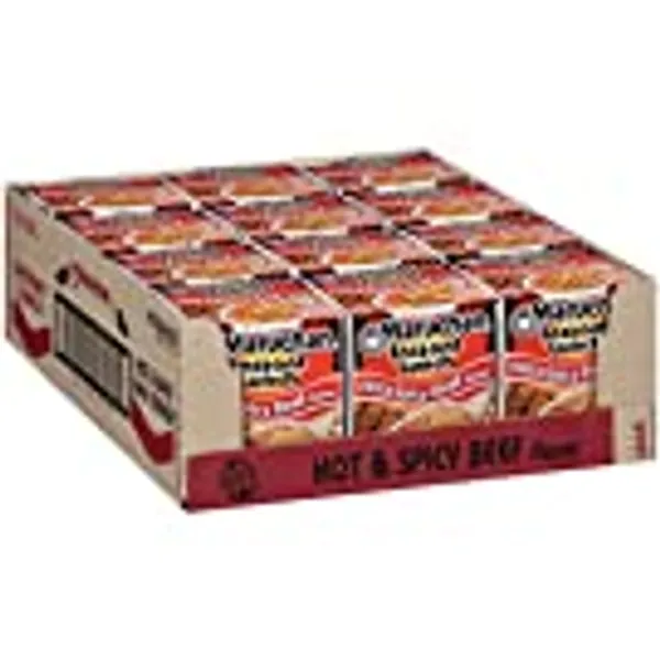 Maruchan Instant Lunch Hot & Spicy Beef, 2.25 Oz, Pack of 12
