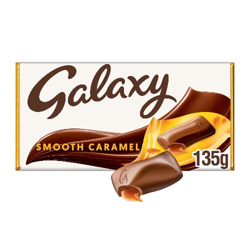 Galaxy Caramel Chocolate Bar, Chocolate Gift, Milk Chocolate, 135g