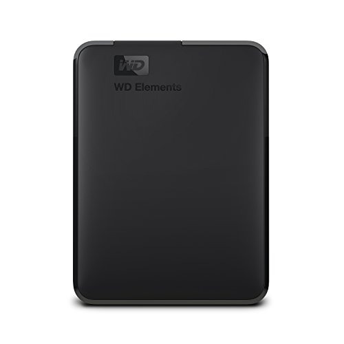 WD 5TB Elements Portable HDD, External Hard Drive, USB 3.0 for PC & Mac, Plug and Play Ready - WDBU6Y0050BBK-WESN - 5TB - HDD