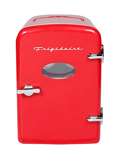 Frigidaire EFMIS175-RED Portable Mini Fridge-Retro Extra Large 9-Can Travel Compact Refrigerator, 5L, RED - RED - Refrigerator