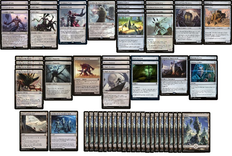 Elite Colorless Eldrazi Deck - Modern Legal - Custom Built - Magic The Gathering - MTG - 60 Card