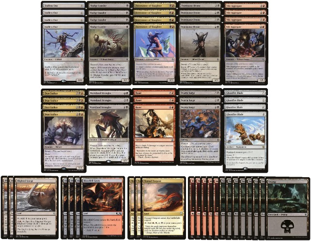 Red Black Eldrazi Deck - Modern Legal - Custom Built - Magic The Gathering - MTG - 60 Card