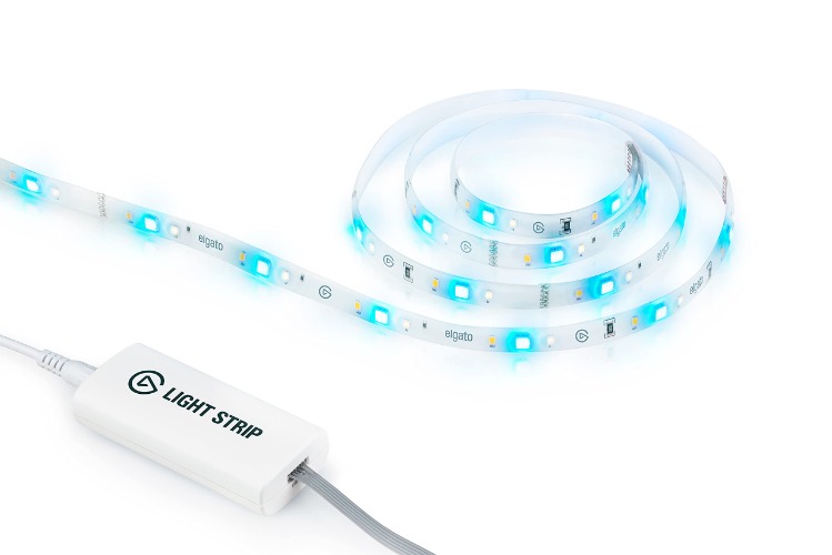 Elgato Light Strip - Smart Light with 16 million colors through RGBWW LEDs including Warm/Cold White, App-Control via iOS/Android, PC/Mac, Stream Deck, perfect for Gaming, Streaming and Home Setups - Light Strip (2m)