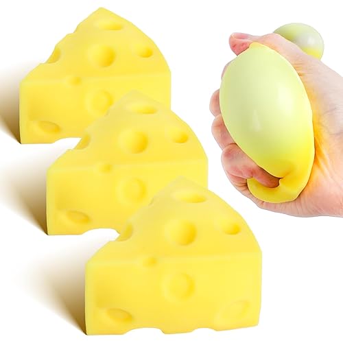 3PCS Cheese Stress Balls