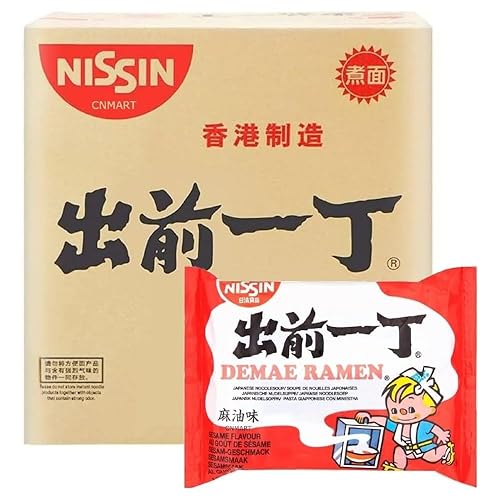 Nissin Demae Ramen Instant Ramen Noodles - Sesame Oil Flavour 100g (Pack of 30)