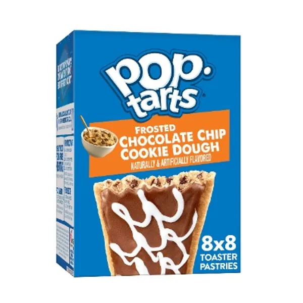 Pop-Tarts, Breakfast Toaster Pastries, Frosted Chocolate Chip Cookie Dough, 6.772lb Case (32 Count)