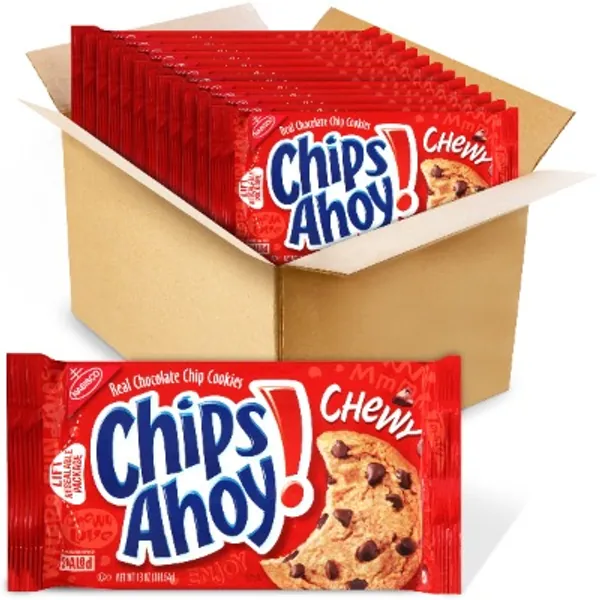 CHIPS AHOY! Chewy Chocolate Chip Cookies, 13 ounce (Pack of 12)