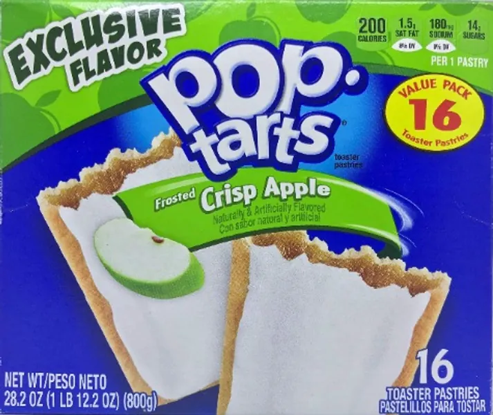 Pop-Tarts Frosted Apple Crisp Exclusive Limited Flavor 16 Count Box 28.2 ounces