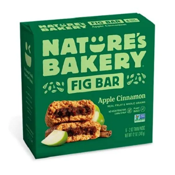 Nature's Bakery Stone Ground Whole Wheat Apple Cinnamon Fig Bars, 6 ct