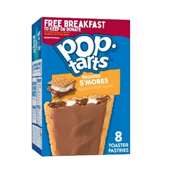 Pop-Tarts Toaster Pastries, Breakfast Foods, Baked in the USA, Frosted S'mores, 13.5oz Box (8 Toaster Pastries)