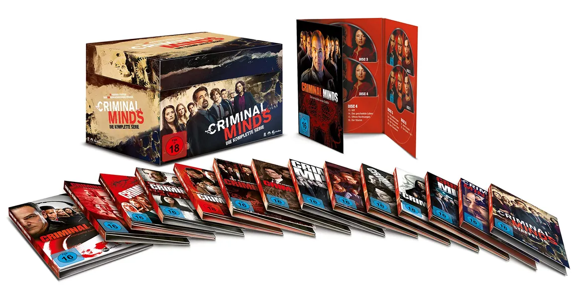 Criminal Minds - Komplettbox Staffel 1-15 (78 Discs) - 