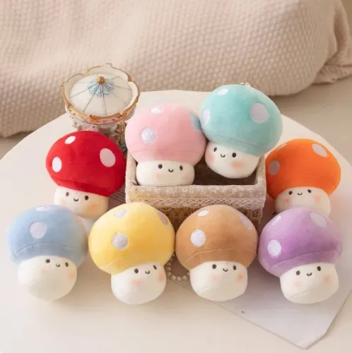 1pcs Mushroom Plush Charm