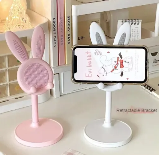 Bunny Ears Phone Holder Stand - Pink