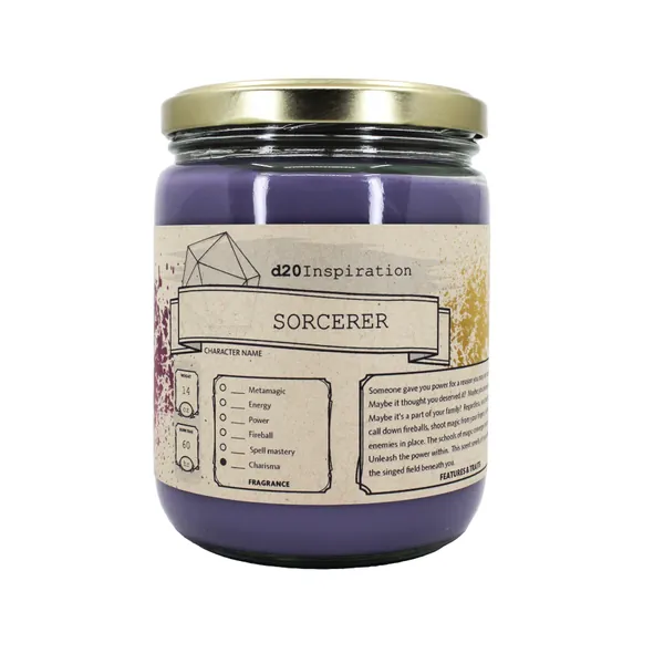 Sorcerer RPG Gaming Soy Candle | Customize to Your Character | Inspired by Dungeons & Dragons