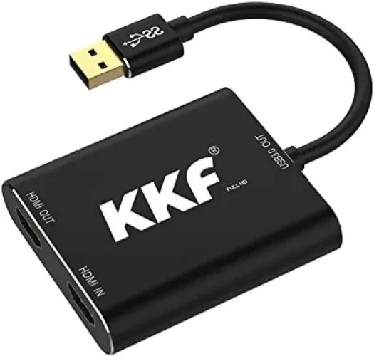 Amazon.com: KKF HDMI Video Capture Card, 4K USB 3.0 Capture Card for Live Streaming and Recording, 1080P 60FPS Game Capture Device Work on PS5 PS4 Xbox Nintendo Switch 3ds DSLR OBS with HD Ultra-Low Latency : Video Games