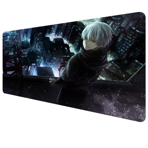 Mouse Pads Kaneki Ken Mouse Mat Gaming Accessories Anime Mousepad Large Non-Slip Rubber Base Extended Game Desk Pad 600X300Mm - 700x300mm