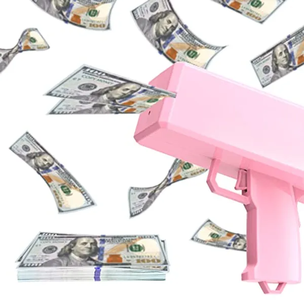 Pink Money Gun Shooter Make it Rain Gun Party Favors for Graduation Ceremony Bachelor Birthday Party Supplies Gifts for Kids Boys Girl