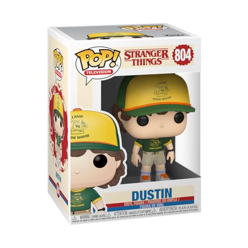 Funko Pop! Vinyl: Television: Stranger Things: Dustin Henderson - (At Camp) - Aka Desdentado - Figura de Vinilo Coleccionable - Idea de Regalo- Mercancia Oficial - Juguetes para Niños y Adultos - Estándar