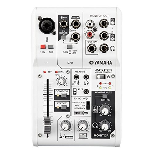 Yamaha AG03 3-Channel Mixer / 1 Microphone - AG03