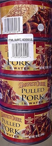 Harvest Creek Pulled Pork 4/12 Oz. Total 48 Oz.