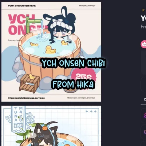 YCH onsen chibi