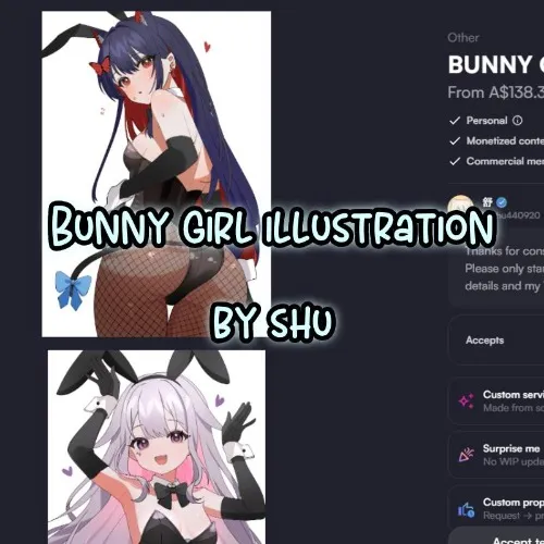 bunny girl illustration