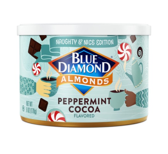Peppermint Cocoa Almonds, 6 Oz