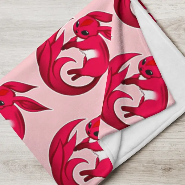 FFXIV Ruby Carbuncle Throw Blanket