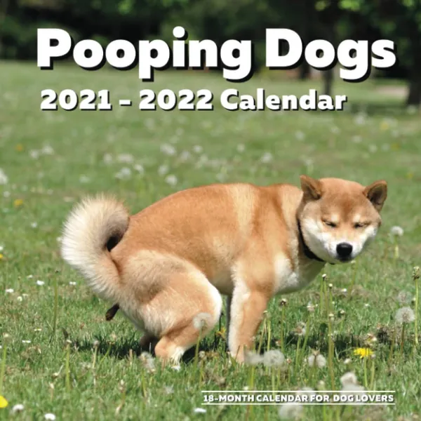 Pooping Dogs 2021-2022 | 18 Month Calendar: Funny Pooches Wall Planner Gag Gift Idea for Dog Lovers White Elephant Party, Santa Secret, Stocking ... Exchange Yankee Swap | Birthday Christmas