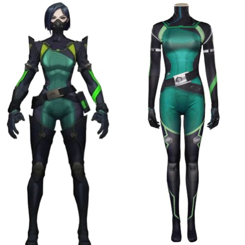 VALORANT Viper Cosplay Costume Jumpsuit Outfits Halloween Carnival Suit | Female / S