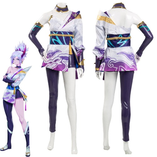 League of Legends LoL 2020 Spirit Blossom Riven New Skin Halloween Carnival Suit Cosplay Costume | Female / S