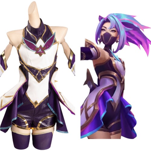League of Legends - Akali - Star Guardian Cosplay Costume Outfits Halloween Carnival Suit | Female / S