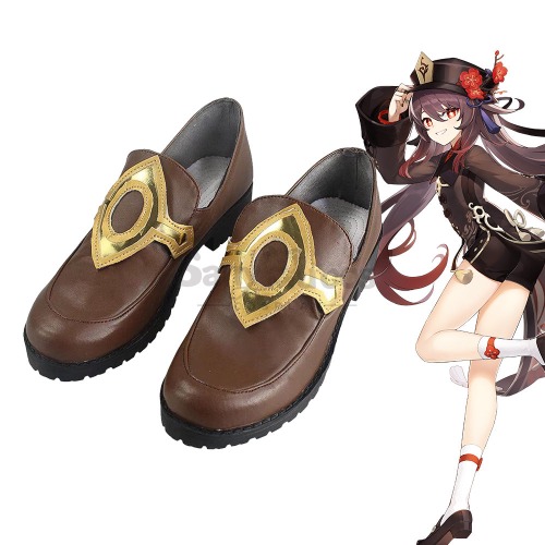 Game Genshin Impact Cosplay HuTao Cosplay Shoes - 38