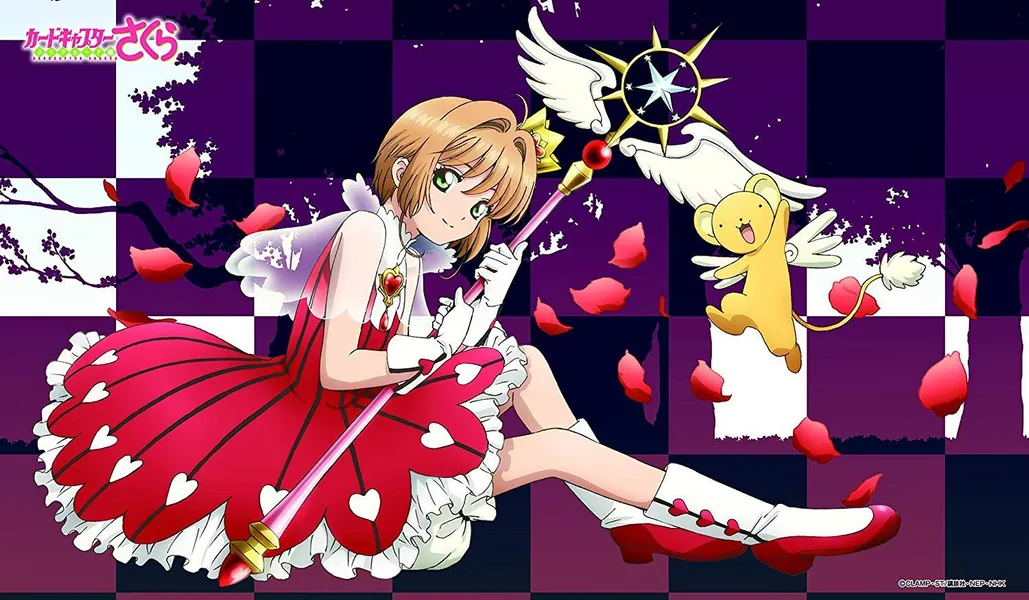 Cardcaptor Sakura - Sakura Kinomoto & Keroberos B - Character Rubber Play Mat ENR-030 CCS [In Stock, Ship Today]
