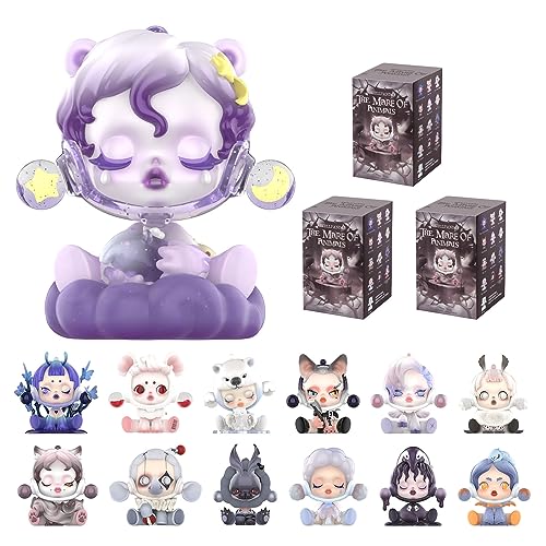 POP MART SKULLPANDA The Mare of Animals Blind Box Figures, Random Design Mystery Toys for Modern Home Decor, Collectible Toy Set for Desk Accessories, 3PC - 3 Boxes - The Mare of Animals