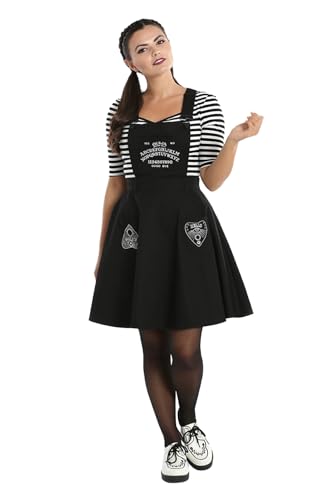 Hell Bunny Samara Sun Moon Ouija Board Gothic Wicca Witchcraft Pinafore Dress - 4X-Large