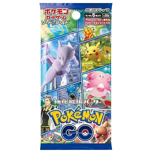 (1 Pack) Pokemon Card Game Japanese GO S10b Booster Pack (6 Cards Enclosed) Multicoloured