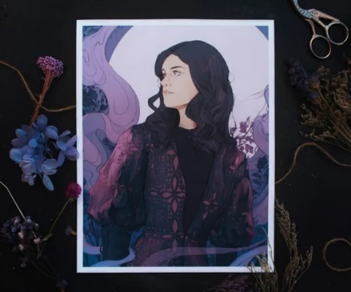 Lilac and Gooseberries  Yennefer the Witcher Art Print | Etsy