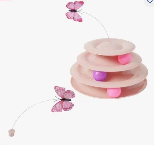 Frisco Butterfly Cat Tracks Cat Toy, Pink
