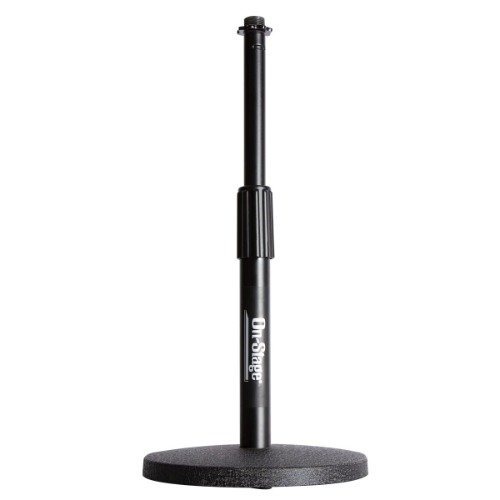 OnStage DS7200B Adjustable Desk Microphone Stand Black - Black