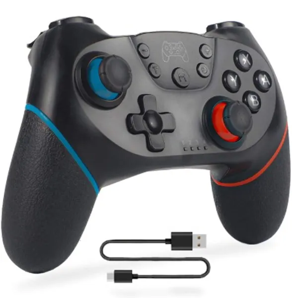 Pro Controller voor Nintendo Switch, Sefitopher Bluetooth Gamepad Remote Joypad Joystick met Turbo Dual Shock Gyro Axis