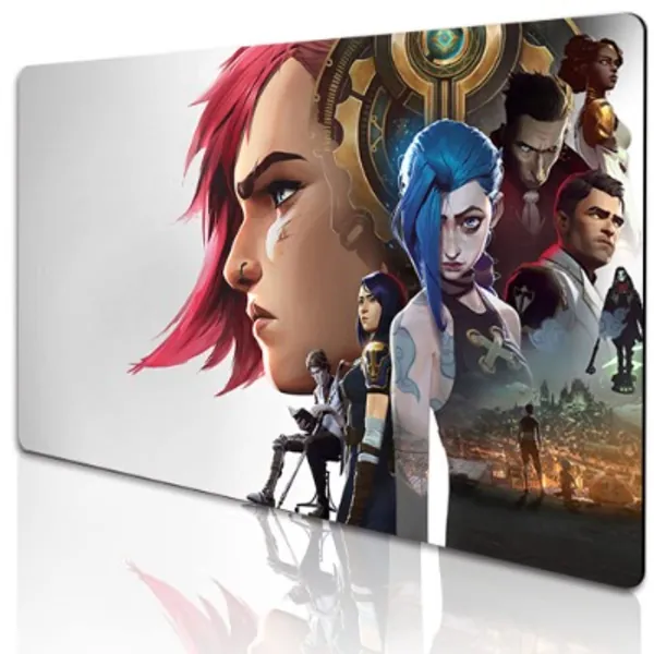 Jinx Gaming muismat, antislip rubberen muismat, laptop bureaumat, toetsenbord en muismat voor kantoor en thuis, arcane (23,6 x 13,8 inch - 600 x 350 mm, 1188302)