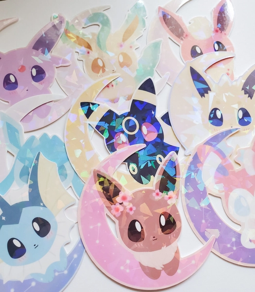9 Eeveelution Pokemon Stickers