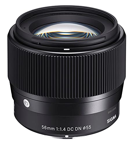 Sigma 56mm for E-Mount (Sony) Fixed Prime Camera Lens, Black (351965) - Single