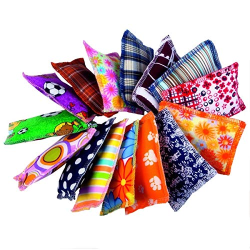 4cats Lot de 3 coussins classiques pour chat avec herbe à chat - Pack of three (3)