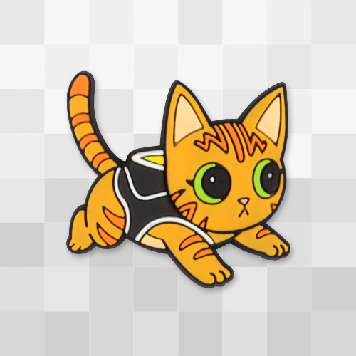 Curious Cat PVC Pin | Default Title
