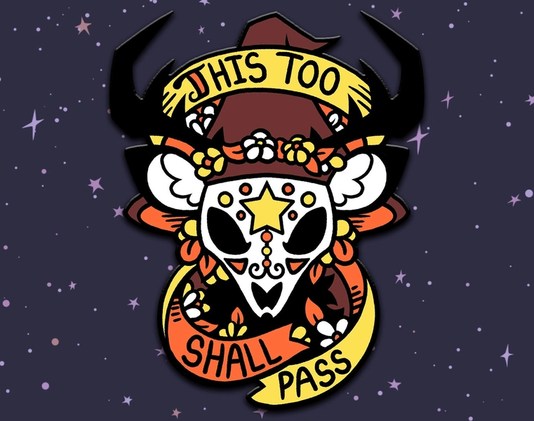 Familiar Feelings Deer Enamel Pin