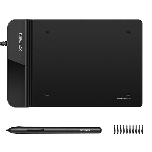 Drawing Tablet XPPen G430S OSU, Graphic Drawing Tablet with 8192 Levels Pressure Battery-Free Stylus, 4 x 3 inch Ultrathin, for OSU Game, Online Teaching Compatible with Window/Mac Black - 4*3 inch
