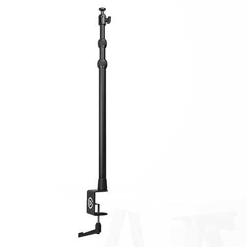 Elgato Master Mount L - Premium Desk Clamp with Pole extendable up to 125cm/49in and 1/4 inch Thread to Mount Lights, Cameras, and Microphones, perfect for Streaming, Videoconferencing, and Studios - Master Mount