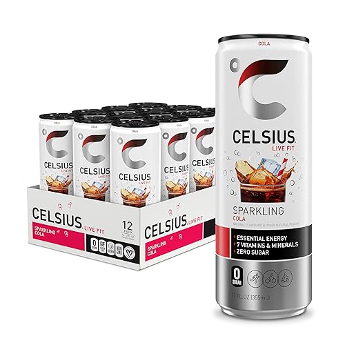 CELSIUS Sparkling Cola, Functional Essential Energy Drink 12 Fl Oz (Pack of 12) - Sparkling Cola - 12 Fl Oz (Pack of 12)